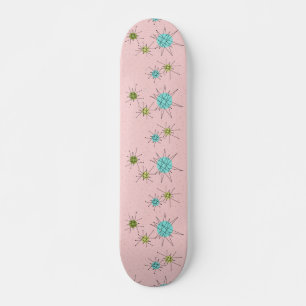 Roze Iconisch AtoomSkateboard Starbursts Skateboard