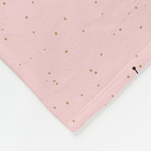 Roze Iconische Atomic Starbursts Fleece Deken (Hoek)