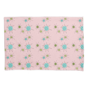 Roze Iconische AtoomKussensloop Starbursts Kussensloop