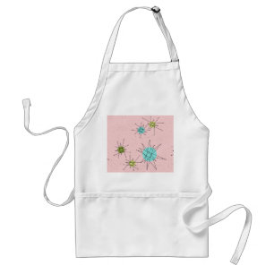 Roze iconische atoomspringen pron standaard schort