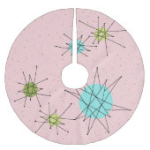 Roze Iconische atoomstaarstbomen Kerstboom Rok (Voorkant)