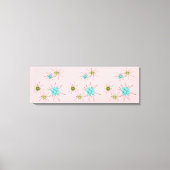 Roze Iconische atoomstakken Stretted Canvas (Voorkant)