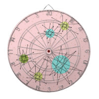 Roze Iconische atoomstartbarsten Dart Board
