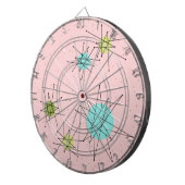 Roze Iconische atoomstartbarsten Dart Board Dartbord (Voorkant Rechts)