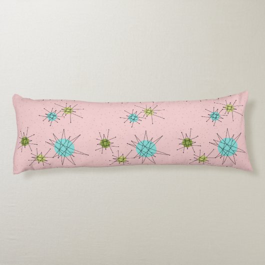 Roze Iconische atoomstartpiloot Lichaamskussen (Achterkant)