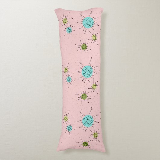 Roze Iconische atoomstartpiloot Lichaamskussen (Voorkant Verticaal)