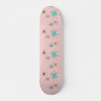 Roze Iconische atoomstartskateboard