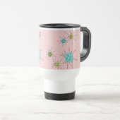 Roze Iconische atoomstartstoten Reismolen Reisbeker (Voorkant rechts)