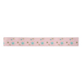 Roze Iconische atoomstoot Ribbon Satijnen Lint (Voorkant)
