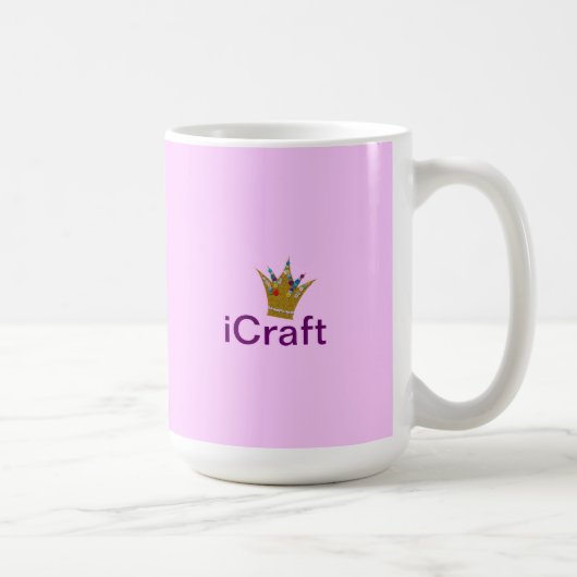Roze iCraft-Mok Koffiemok (Rechts)