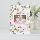 Roze Ierse Shamrocks en Lucky Coins Kinderverjaard Bedankkaart (Staand voorkant)
