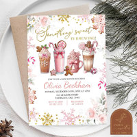Roze Iets Zoets Brouwt Koffie Baby Meisje