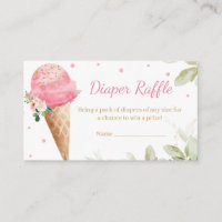Roze Ijs Baby Shower Luier Raffle