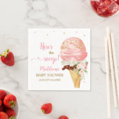 Roze Ijs Baby Shower Servet (Insitu)