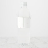 Roze Ijs Baby Shower Waterfles Etiket (Achterkant)