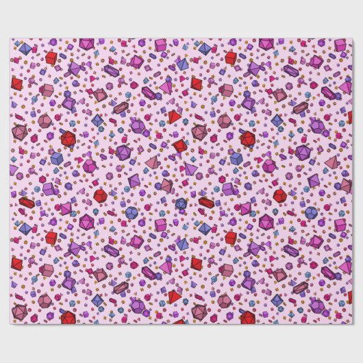 Roze ijs cadeaupapier (Vlak)