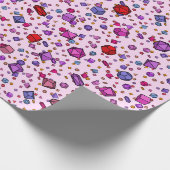 Roze ijs cadeaupapier (Hoek)