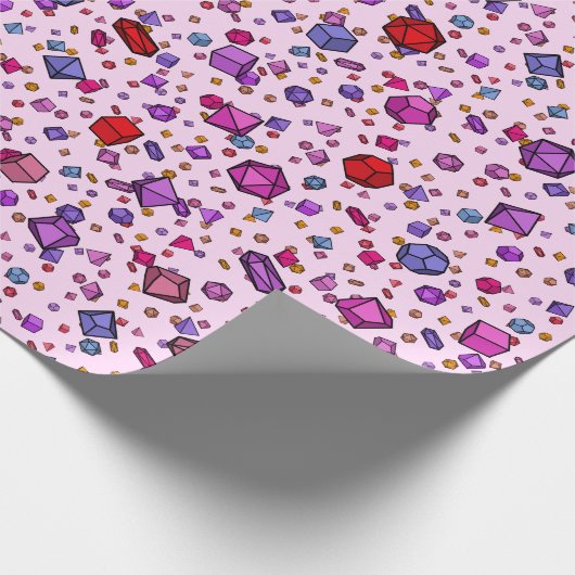 Roze ijs cadeaupapier (Hoek)