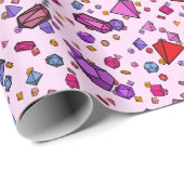 Roze ijs cadeaupapier (Rol Hoek)