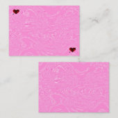 Roze ijs en harten Notitiekaarten Notitiekaartje (Voorkant / Achterkant)