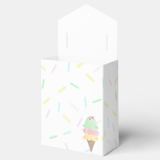 Roze Ijs Feest Bedankdoosjes (Geopend)