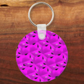 Roze Ijs Fractal Sleutelhanger (Voorkant)