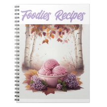 Roze ijs met lila bloemen Foodies Recepten