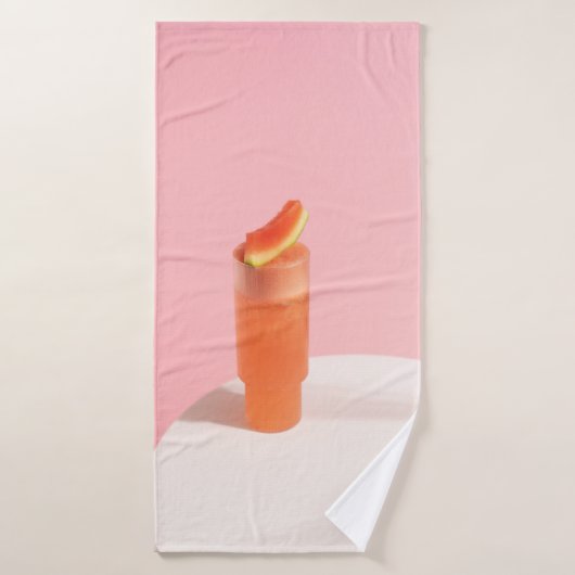 Roze ijs op kegel badhanddoek (Badhanddoek)