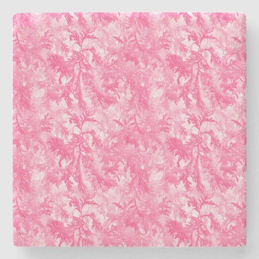 Roze ijs stenen onderzetter (Voorkant)