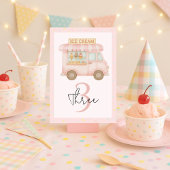 Roze ijs vrachtwagen kaart