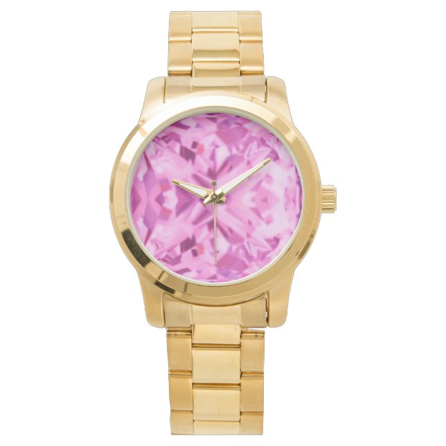 Roze ijsband horloge (Voorkant)