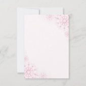 Roze Ijsbeer Bedankkaart (Achterkant)