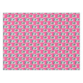 Roze IJsbeer Patroon Ontwerp Tafelkleed (Voorkant (Horizontaal))