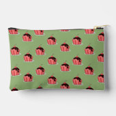 Roze ijsbekertjes op groen etui (Achterkant)