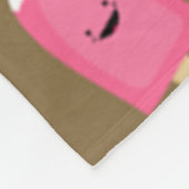 Roze ijsberen fleece deken (Hoek)