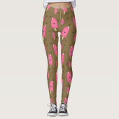 Roze ijsberen leggings (Voorkant)