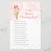 Roze ijsbloem die mama het beste spel kent (Voorkant)