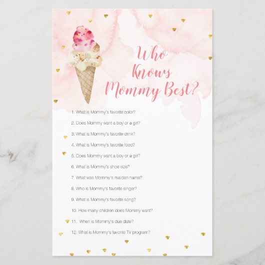 Roze ijsbloem die mama het beste spel kent (Voorkant)