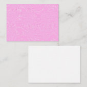 Roze IJsbriefkaarten Notitiekaartje (Voorkant / Achterkant)