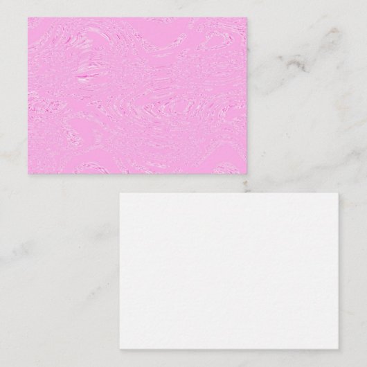Roze IJsbriefkaarten Notitiekaartje (Voorkant / Achterkant)