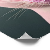 Roze ijscream King Cat Wall Art Collage Poster (Hoek)