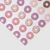 Roze ijsdonuts met sprinkles patroonfeest tissuepapier (Detail)