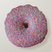 Roze ijsdonuts rond kussen (Achterkant)