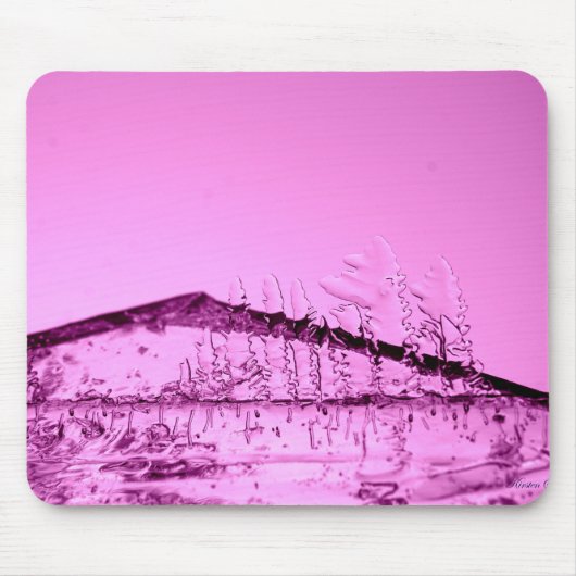 Roze ijsfoto muismat (Voorkant)