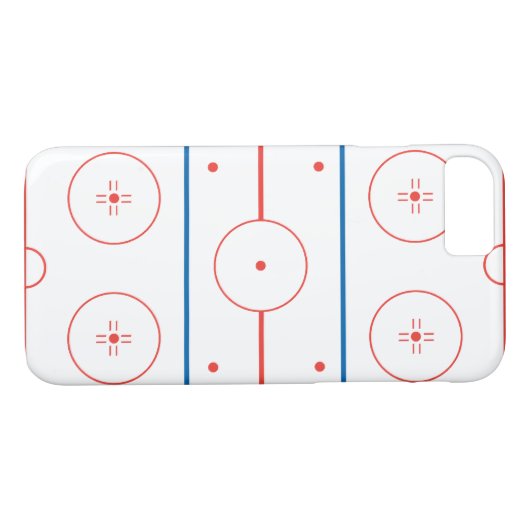 roze ijshockey Case-Mate iPhone case (Achterkant (Horizontaal))