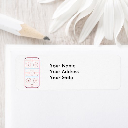 roze ijshockey etiket (Insitu)