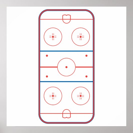 roze ijshockey poster (Voorkant)