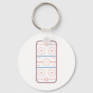 roze ijshockey sleutelhanger