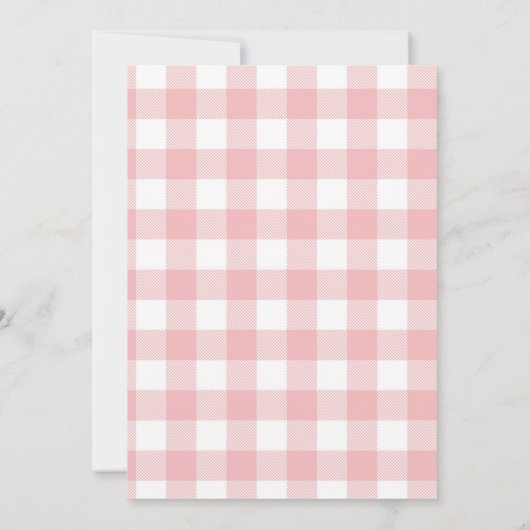 Roze ijsje op één dag uitnodiging (Achterkant)