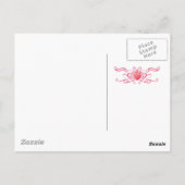 Roze ijsje, yum! briefkaart (Achterkant)